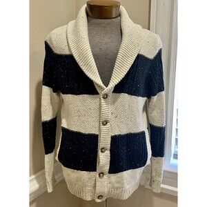 CPO Provisions Shipmen Supply Mens Shawl Collar Cardigan Fisherman Sweater Sz M